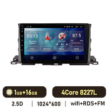Load image into Gallery viewer, Eunavi 10.1''/12.1'' 2 DIN Android Auto Radio Stereo GPS For Toyota Highlander 2014 2015 2016 2017 2018 Car Multimedia Carplay