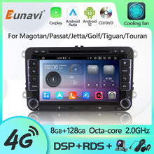 Load image into Gallery viewer, Eunavi 2 Din Android 12 Radio DVD Player For VW Volkswagen Passat B7 B6 Golf Touran Polo Tiguan Jetta GPS Multimedia