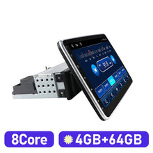 Load image into Gallery viewer, Eunavi 10.1'' Screen Universal 1DIN Android 10 Car Radio Stereo Multimedia Video Player GPS Navigation WIFI RDS AM FM USB 1Din