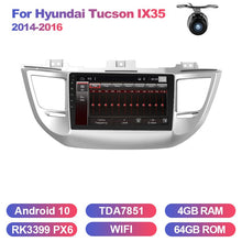 Load image into Gallery viewer, Eunavi Android system 2 din car multimedia radio player for Hyundai Tucson IX35 2014-2016 gps navigation headunit 4G 64GB no dvd