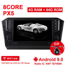 Load image into Gallery viewer, Eunavi Android unit Car Radio GPS Multimedia player For VW Volkswagen Passat B7 GPS Navigation 9'' auto audio subwoofer usb wifi