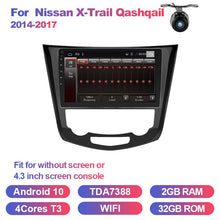 Load image into Gallery viewer, Eunavi 10.1" Android 10 Car GPS Radio Player for Nissan X-Trail Qashqail 2014 -2017 with Octa Core 4GB+32GB Stereo Multimedia