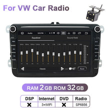 Load image into Gallery viewer, Eunavi 8'' 2 Din Android car dvd radio for VW Volkswagen Polo Jetta passat b6 b7 cc fabia Touran golf 6 Tiguan rns510 GPS DSP BT