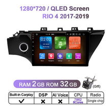Load image into Gallery viewer, Eunavi 2Din Car Radio Multimedia Video Player Android 11 2 din dvd 9'' GPS Navigation For Kia RIO 3 4 tape recorder 2011 - 2019