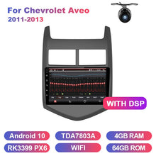 Load image into Gallery viewer, Eunavi 2 din car radio Multimedia For Chevrolet Aveo 2011-2013 GPS Android 10 Navigation 2din stereo Touch screen Head Unit