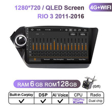 Load image into Gallery viewer, Eunavi 2Din Car Radio Multimedia Video Player Android 11 2 din dvd 9'' GPS Navigation For Kia RIO 3 4 tape recorder 2011 - 2019