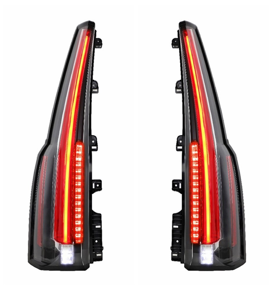 VLAND Tail Lamps Fit For Tahoe/Suburban 2015-2016 Full LED Taillights With DRL+Brake+Reverse Light+Red Turn Signal