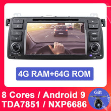 Charger l'image dans la galerie, Eunavi Android 9 Car Multimedia player For BMW E46 M3 318 320 325 330 335 Rover 75 1998-2006 GPS DVD auto radio stereo one 1 din