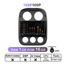 Load image into Gallery viewer, Eunavi Android 11 Car Radio For JEEP Compass Patriot 2010 - 2016 Stereo 2 Din Multimedia Player GPS Navigation Carplay DSP DVD