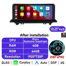 Cargar imagen en el visor de la galería, Eunavi 10.25''/12.3'' Android 10 Car Radio Stereo For BMW X1 X2 F48 2016-2017 NBT System Multimedia Video Player CarPlay GPS BT