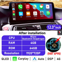 Load image into Gallery viewer, Eunavi 10.25''/12.3'' Android Car Radio Stereo For BMW 5 Series F10 F11 2010-2016 CIC NBT System Multimedia Player CarPlay GPS
