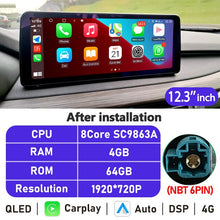 Load image into Gallery viewer, Eunavi 10.25''/12.3'' Android 10 Car Radio Stereo For BMW X5 F15 2013-2017 NBT System Multimedia Video Player CarPlay DSP GPS