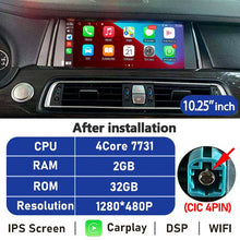 Load image into Gallery viewer, Eunavi 10.25''/12.3'' Android Car Radio GPS For BMW 7 Series F01 F02 2009-2015 CIC NBT Multimedia Player CarPlay Autoradio 4G
