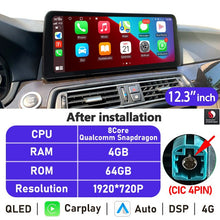 Load image into Gallery viewer, Eunavi 10.25''/12.3'' Android Car Radio GPS For BMW 7 Series F01 F02 2009-2015 CIC NBT Multimedia Player CarPlay Autoradio 4G