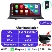 Load image into Gallery viewer, Eunavi 10.25'' Screen 1920*720P Android Auto Radio For BMW X3 E83 2006-2010 Car Multimedia Player Navigation GPS Carplay No DVD