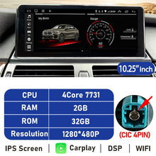 Load image into Gallery viewer, Eunavi 10.25''/12.3'' Android Car Radio GPS For BMW X5 E70 X6 E71 (2007-2013) CCC CIC System Multimedia Stereo CarPlay Autoradio