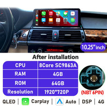Load image into Gallery viewer, Eunavi 10.25''/12.3'' Android 10 Car Radio Stereo For BMW X5 F15 2013-2017 NBT System Multimedia Video Player CarPlay DSP GPS