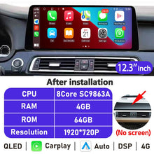 Load image into Gallery viewer, Eunavi 10.25''/12.3'' Android 10 Car Radio Stereo For BMW 3 Series E90 E91 E92 E93 2006-2012 Multimedia Player CarPlay GPS DSP