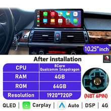 Load image into Gallery viewer, Eunavi 10.25''/12.3'' Android 10 Car Radio Stereo For BMW X5 F15 2013-2017 NBT System Multimedia Video Player CarPlay DSP GPS