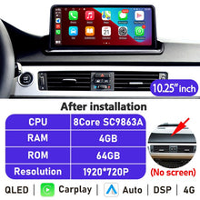 Load image into Gallery viewer, Eunavi 10.25''/12.3'' Android 10 Car Radio Stereo For BMW 3 Series E90 E91 E92 E93 2006-2012 Multimedia Player CarPlay GPS DSP