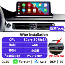 Load image into Gallery viewer, Eunavi 10.25''/12.3'' Android 10 Car Radio Stereo For BMW 3 Series E90 E91 E92 E93 2006-2012 Multimedia Player CarPlay GPS DSP