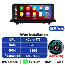 Load image into Gallery viewer, Eunavi 10.25''/12.3'' Android 10 Car Radio Stereo For BMW X1 X2 F48 2016-2017 NBT System Multimedia Video Player CarPlay GPS BT