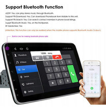 Load image into Gallery viewer, Eunavi 10.1'' Screen Universal 2DIN Android 10 Car Radio Stereo Multimedia Video Player GPS Navigation WIFI RDS AM FM USB 2 Din