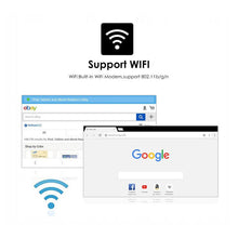 Load image into Gallery viewer, Eunavi 10.1'' Screen Universal 1DIN Android 10 Car Radio Stereo Multimedia Video Player GPS Navigation WIFI RDS AM FM USB 1Din