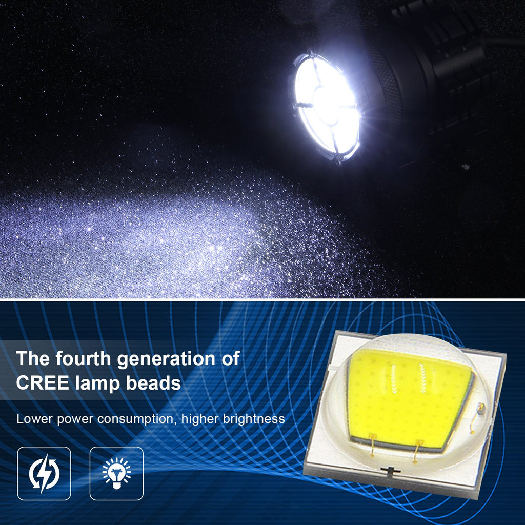 Car Led Spotlights, External Motorcycle A-pillar Lights, Off-Road Vehicle Glare Led Lights, Front Bumper Lights, A-p (Six Beads)