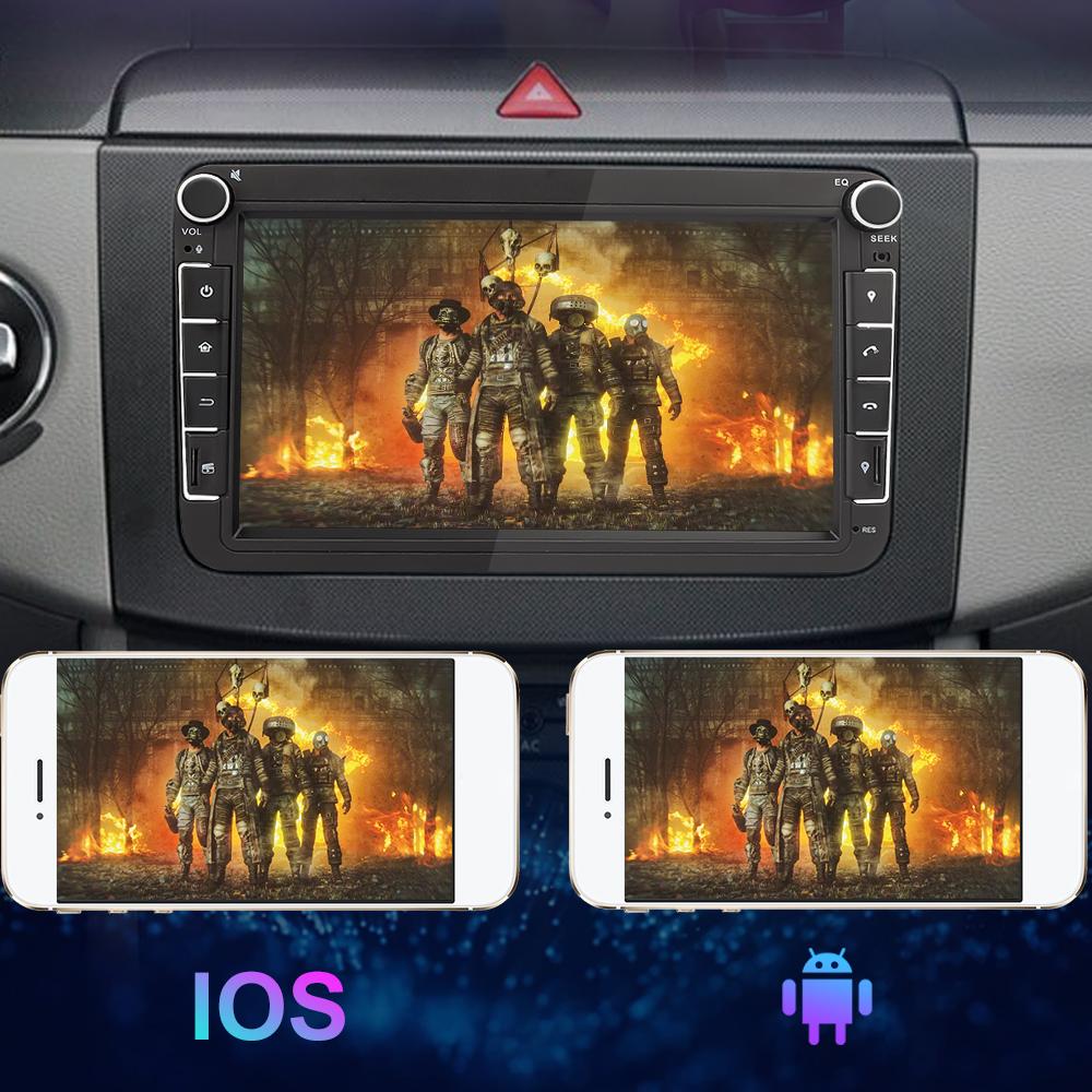 Eunavi 2 Din Android 10 Car Radio Multimedia Video Player For VW Golf 7 Polo Passat b7 b6 Jetta Seat Tiguan Octavia 2Din GPS DVD