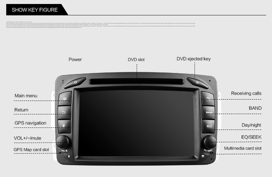 Eunavi 2 Din Android 9.0 Car DVD Player For Benz W203 W208 W209 W210 W463 Vito Viano TDA7851 Multimedia radio stereo headunit pc
