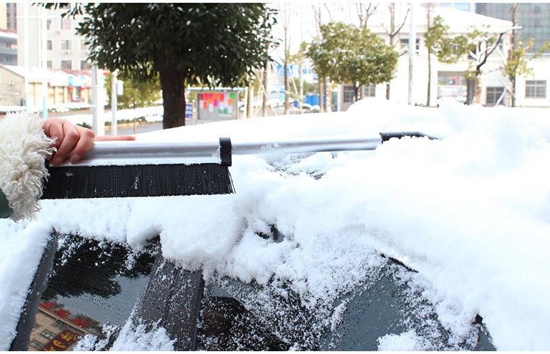 Car snow shovel ice shovel aluminum alloy telescopic snow brush ice shovel car snow removal deicing shovel winter snow shovel car supplies