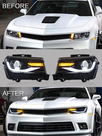 Custom Colorful Edition Headlamp Car Assembly for Chevrolet Camaro 5th Generation 2014 2015 Head light turn signal 23398035