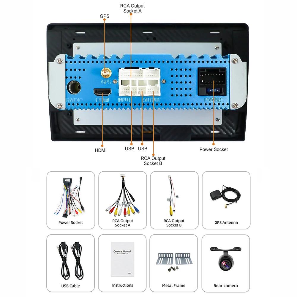 Eunavi Car Multimedia Player Radio GPS For Skoda Fabia 2015 2016 2017 2018 2019 2 din Android Autoradio Navigation WIFI RDS