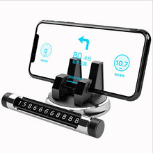 Load image into Gallery viewer, Car mobile phone holder, stop sign, navigation bracket, instrument panel, mobile phone bracket, number plate, universal mobile phone bracket ornaments