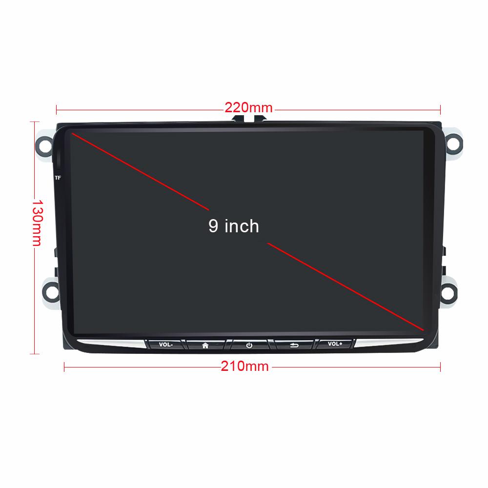 Eunavi DSP 2 Din Android Car Multimedia Radio GPS For Volkswagen VW Skoda Octavia Golf 5 6 Passat B6 B7 Touran Tiguan Polo Jetta