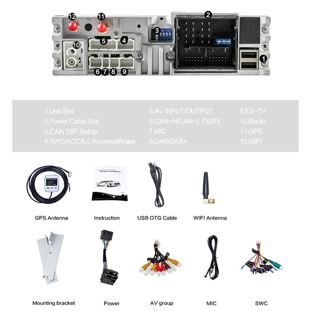 Eunavi 1 din Android 9.0 Car dvd Multimedia Player For BMW E53 E39 X5 Auto radio stereo GPS DSP touch screen headunit 4GB 64GB