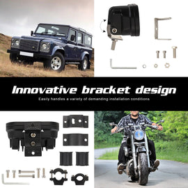 A Pillar Work Lights Headlights Cars LED Off Road Motorcycle Spotlight Lamps for Outdoor Personal Car Acc (Single Row Three-Eye)