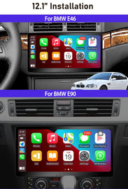 Eunavi 12.1'' QLED Screen 2 DIN Android Auto Radio Stereo Universal Car Multimedia Video Player GPS Navi Carplay DSP Autoradio