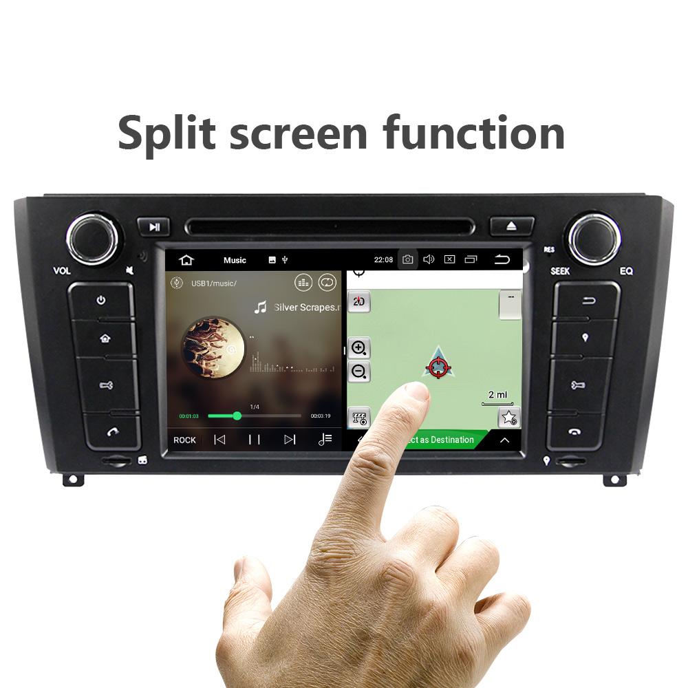 Eunavi 1 Din Android 9 Car Multimedia DVD Radio Player for 1 Series BMW E81 E82 2004-2012 4GB 64GB Headunit Stereo Gps Dsp 7''