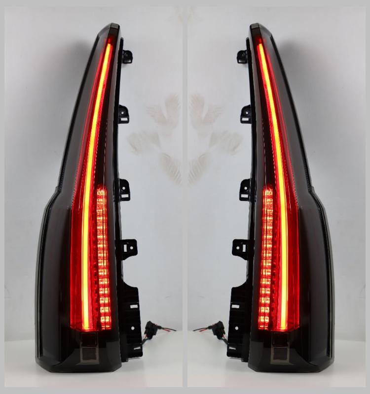 VLAND Tail Lamps Fit For Tahoe/Suburban  Full LED Taillights With DRL+Brake+Reverse Light+Red Turn Signal 2015-2016