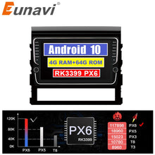 Cargar imagen en el visor de la galería, Eunavi 2din car radio stereo multimedia for Toyota Land Cruiser 2016 GPS Android 10 headunit TDA7851 Subwoofer USB NO DVD CD