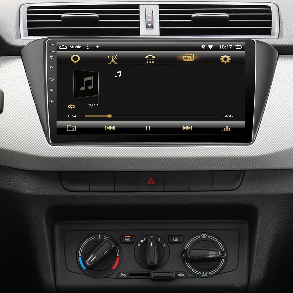 Eunavi 2 din Android 10 Car Radio Headunit GPS Navigation for Skoda Fabia 2015 RDS Multimedia stereo player autoradio pc usb