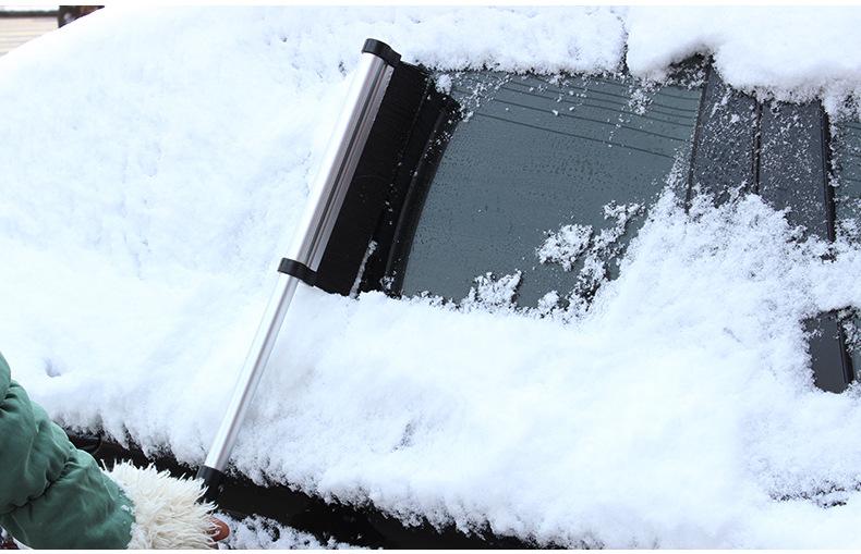 Car snow shovel ice shovel aluminum alloy telescopic snow brush ice shovel car snow removal deicing shovel winter snow shovel car supplies