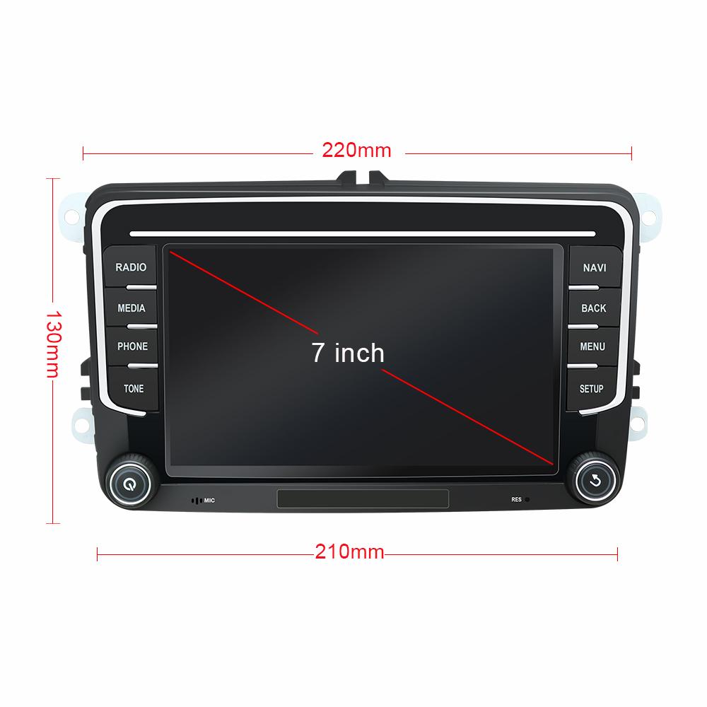 Eunavi 2 Din 7'' Android Car Radio GPS For Volkswagen VW Passat Polo GOLF Touran Jetta Tiguan Magotan Seat Multimedia Audio DSP