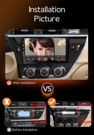 Eunavi Android 10 Car Radio Multimedia Video Audio Player Navigation GPS For Toyota Corolla E170 E180 2013 - 2016 no 2 din dvd