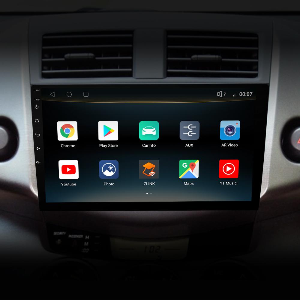 Eunavi Android Car Radio For Toyota RAV4 Rav 4 2007 2008 2009 2010 2011 Multimedia Player GPS Navigation 2din NO DVD DSP 4G 64GB