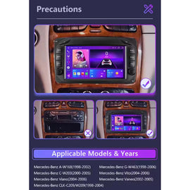 Android 14 Multimedia 7 Inch Car Radio For Benz 203 209 210 1998-2006 Carplay 4G Wifi GPS RDS DVD Autoradio Stereo DSP