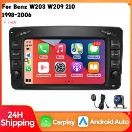 Android 14 Multimedia 7 Inch Car Radio For Benz 203 209 210 1998-2006 Carplay 4G Wifi GPS RDS DVD Autoradio Stereo DSP