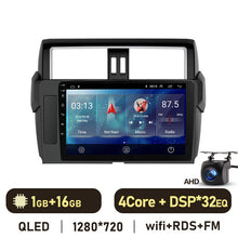 Load image into Gallery viewer, Eunavi Android auto Radio Player For Toyota Land Cruiser Prado 150 2013-2017 Car Multimedia 4G DSP Carplay GPS 2din 2 din dvd